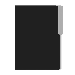 FOLDER IRASA T/OFICIO COLOR NEGRO
