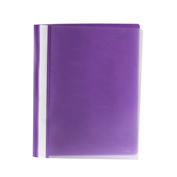 FOLDER PLASTICO FAST T/CARTA COLOR MORADO