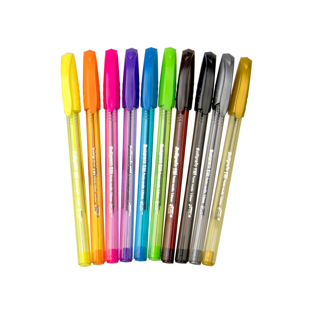 BOLIGRAFO FAST TRI FASHION 1.0MM COLORES SURTIDOS