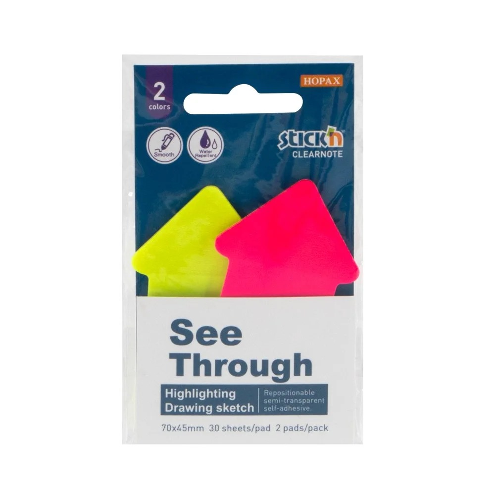 BLOCK STICKN 21141 30H TRASLUCIDO FLECHA DELGADA