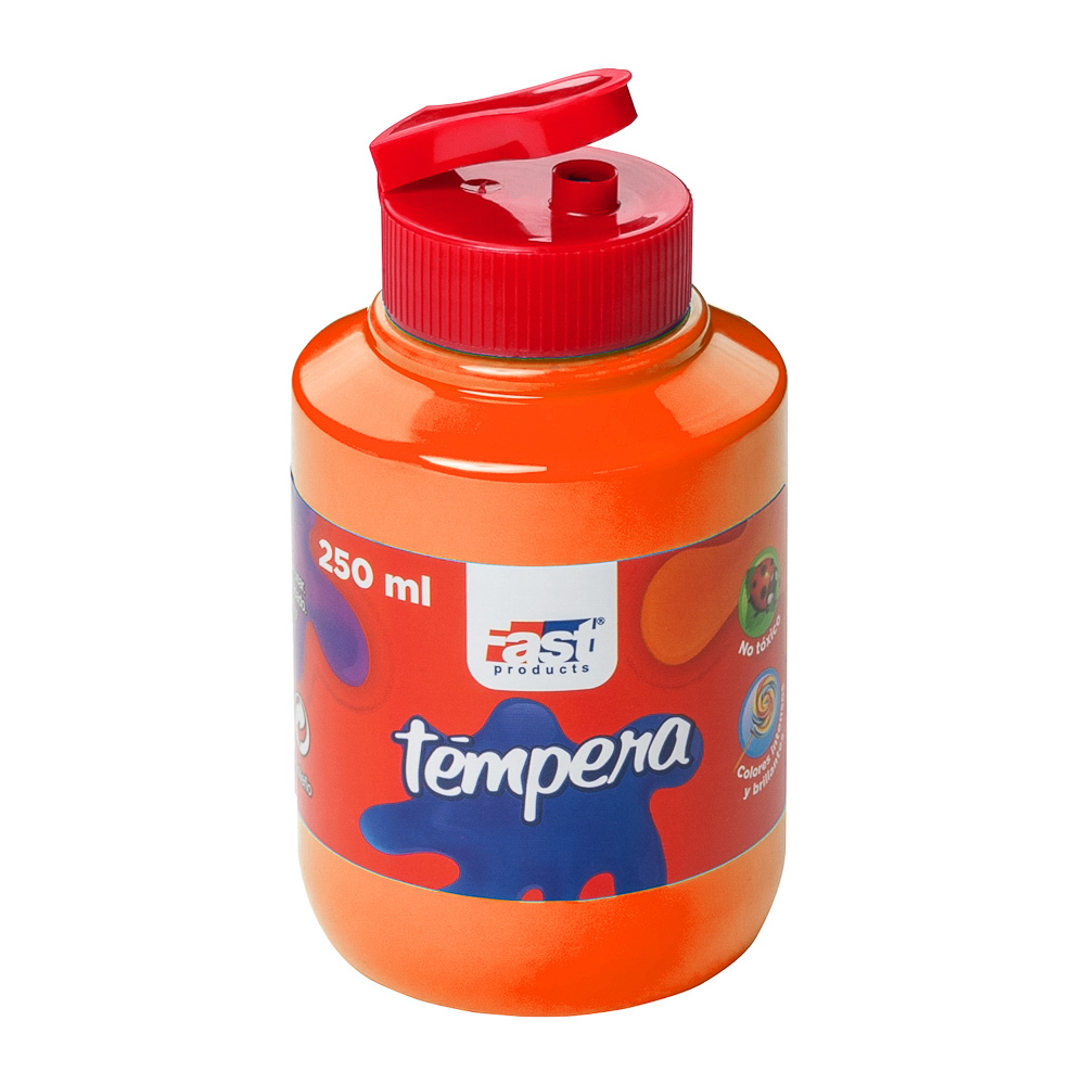 TEMPERA FAST 250ML 517 COLOR NARANJA