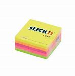 BLOCK STICKN 21203 NEON MINI CUBO ARCOIRIS 2X2"