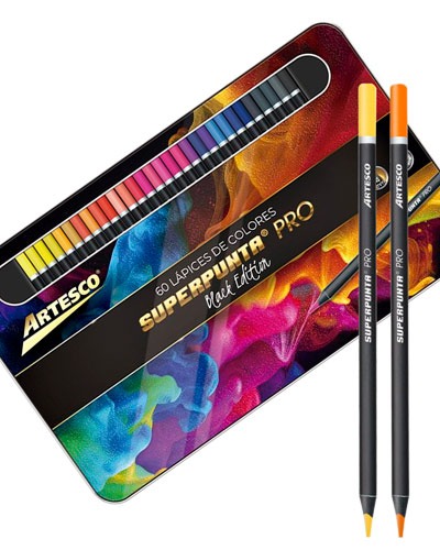 CRAYON DE MADERA ARTESCO 16331206 LARGO 4MM C/METAL 60COL