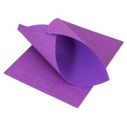 FOAMY HOJA DIAMANTINA ARCOIRIS MORADO (PX10)