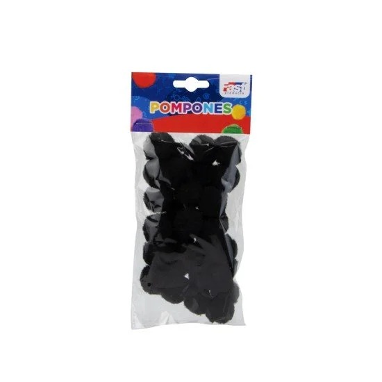 POM POM FAST BX30 2.5CM NEGRO