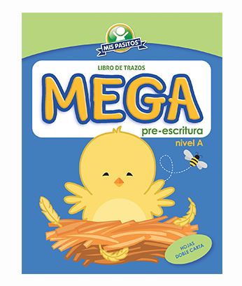 LIBRO P/COLOREAR MIS PASITOS PRE-ESCRITURA NIVEL A (POLLITO)