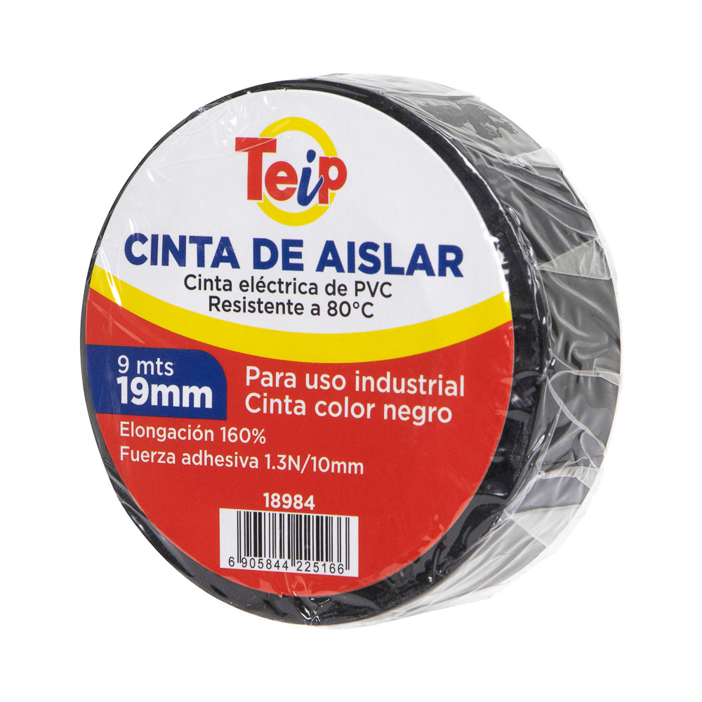 CINTA DE AISLAR TEIP 19MM X 9MT USO GENERAL