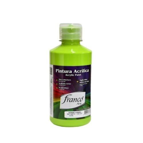 PINTURA ACRILICA FRANCO 250ML. VERDE LIMON