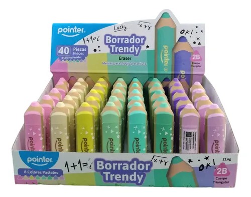BORRADOR POINTER TRENDY LAPIZ CX40