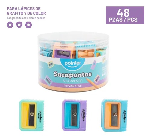 SACAPUNTA POINTER PASTEL 1 AGUJERO SH-2342 (BX48)