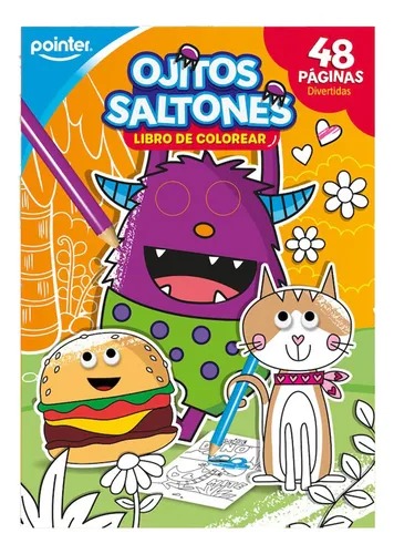 LIBRO P/COLOREAR POINTER OJITOS SALTONES 24HJS.