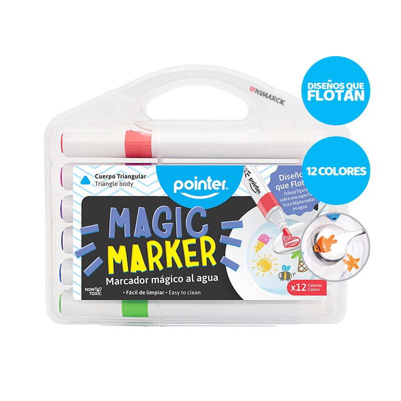 MARCADOR POINTER MAGICO D/PUNTA 10COL