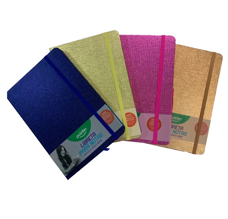 LIBRETA COSIDA CON ELASTICO POINTER 100H NB-2427