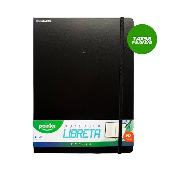 LIBRETA ESPIRAL POINTER C/ELASTICO 19 X 24.6 CM 96HJS NB2457