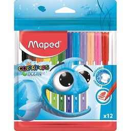 MARCADOR MAPED 845720 ESTUCHE OCEAN DECORADO P/MEDIO 24COL.