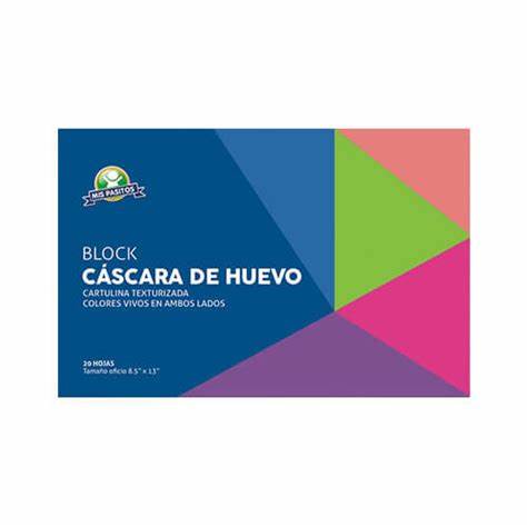 BLOCK CASCARA DE HUEVO MIS PASITOS T/CARTA