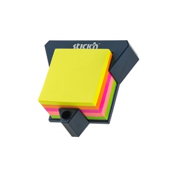 BLOCK DE RECORDATORIOS STICKN CUBO NEON CON BASE 21272