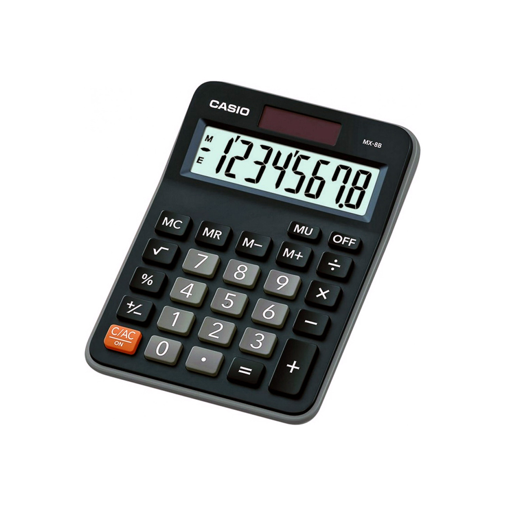 CALCULADORA CASIO P/ESCRITORIO CASIO MX-8B-W-DC 8DIG