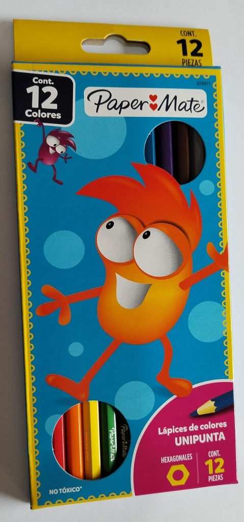 CRAYON DE MADERA PAPER MATE LARGO 12 COLORES