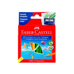 [DIST00476] CRAYONES DE MADERA FABER CASTELL CORTO 12 COLORES