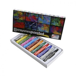 CRAYON PASTEL FAST 812 GRASO 12 COLORES