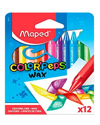 CRAYON DE CERA MAPED MAX 861011 REGULAR 12 COLORES