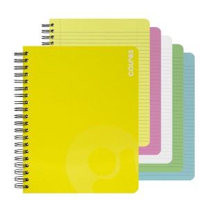CUADERNO ESPIRAL MULTIM. VIVO 150H 5 COLORES