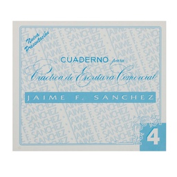 CUADERNILLO DE CALIGRAFIA JAIME SANCHEZ # 4