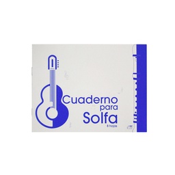 CUADERNO DE SOLFA PAUTADO PEQUEÑO