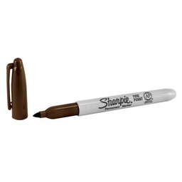 MARCADOR PERM. SHARPIE PUNTA FINA  CAFÉ