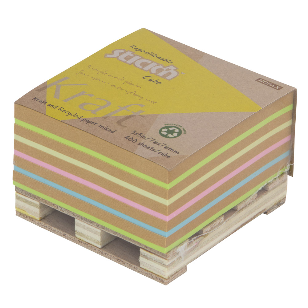 BLOCK STICKN 21817 CUBO KRAFT 3X3" 400H