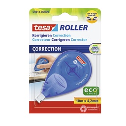 CINTA CORRECTORA TESA ROLLER C/ DISPENSADOR 10mX4,2mm