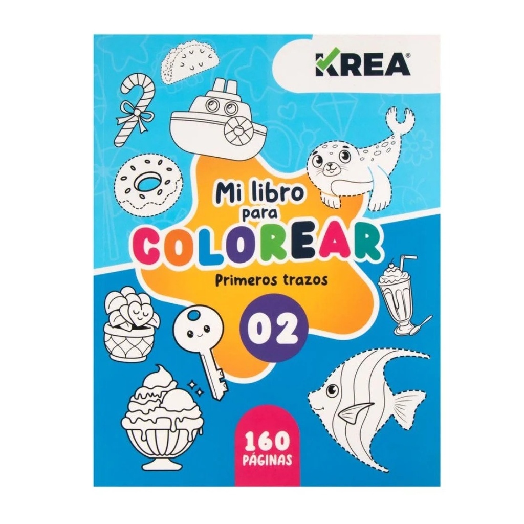 LIBRO PARA COLOREAR KREA 160PAG BOOK 2