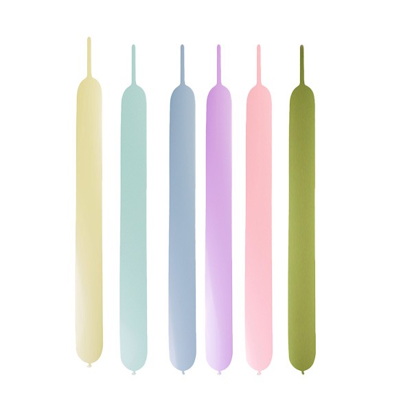 GLOBO KREA 260" BX25 PASTEL COLORES SURTIDOS