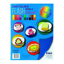 BLOCK DE CARTULINA FLASH DOBLE  180GRS