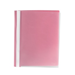 FOLDER PLASTICO FAST T/CARTA COLOR ROSADO