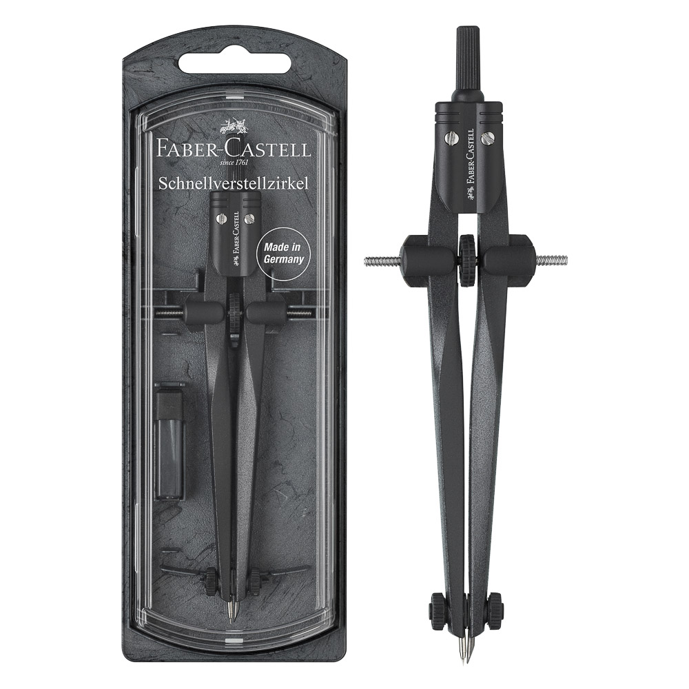COMPAS FABER CASTELL 174530 PRECISION NEGRO METALICO