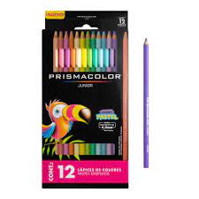 CRAYON DE MADERA PRISMACOLOR 12 COLORES PASTEL