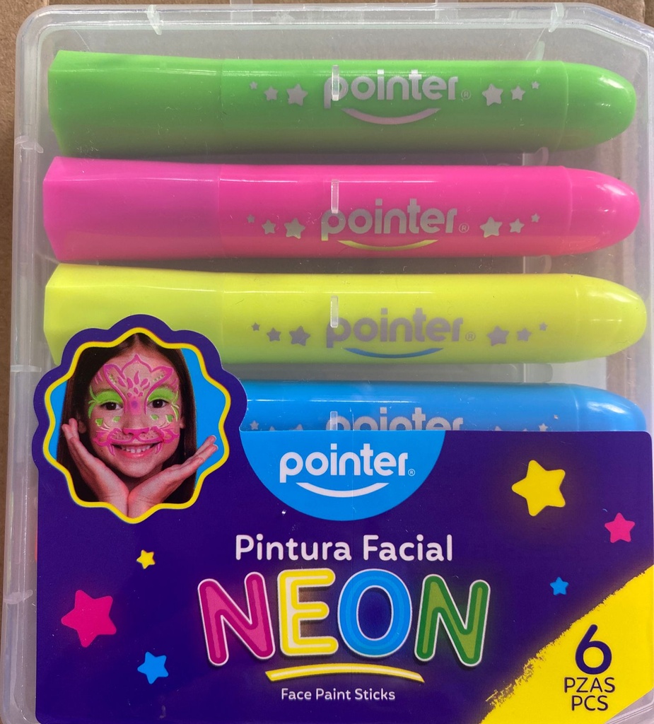 PINTA CARITA POINTER NEON 6 COL. FP-23105