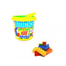 LEGO EN CUBETA PEQUEÑA DE 60 PZS