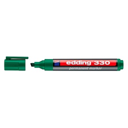 MARCADOR EDDING 330 PERMAN. P/BISELADA VERDE