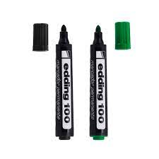 MARCADOR EDDING 100 PERMAN. PUNTA REDON.  VERDE