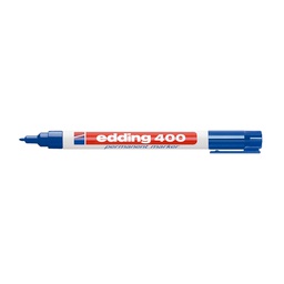 MARCADOR EDDING 400 PERMAN. PUNTA FINA  AZUL