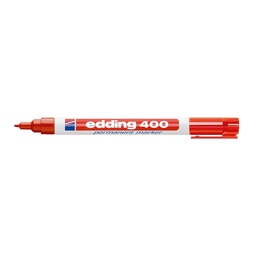 MARCADOR EDDING 400 PERMAN. PUNTA FINA  ROJO