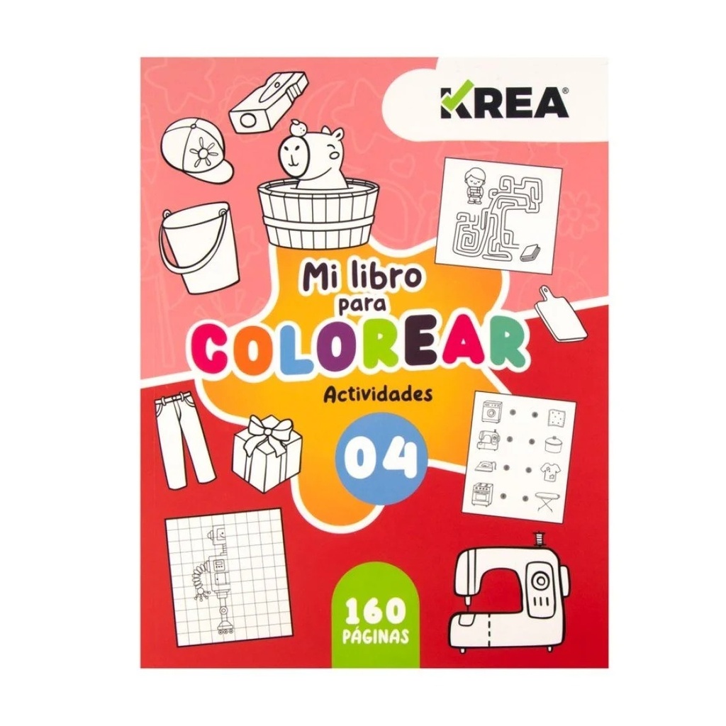 LIBRO PARA COLOREAR KREA 160PAG BOOK 4