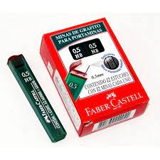 MINAS FABER CASTELL 0.5MM HB