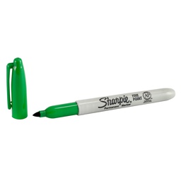 MARCADOR PERM. SHARPIE PUNTA FINA  VERDE