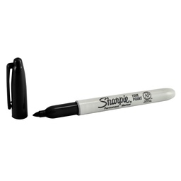MARCADOR PERM. SHARPIE PUNTA FINA  NEGRO