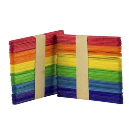 PALETA DE MADERA FAST DELGADA COLOR Bx100