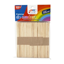 PALETA DE MADERA NATURAL DELGADA FAST BX100